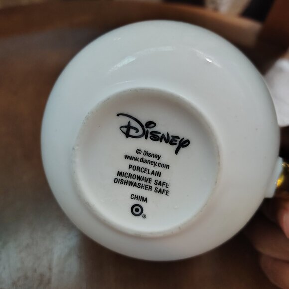 Disney Porcelain Mug Gold Metallic Mickey Mouse Tea Coffee Cup Perfectly Large - Picture 6 of 8